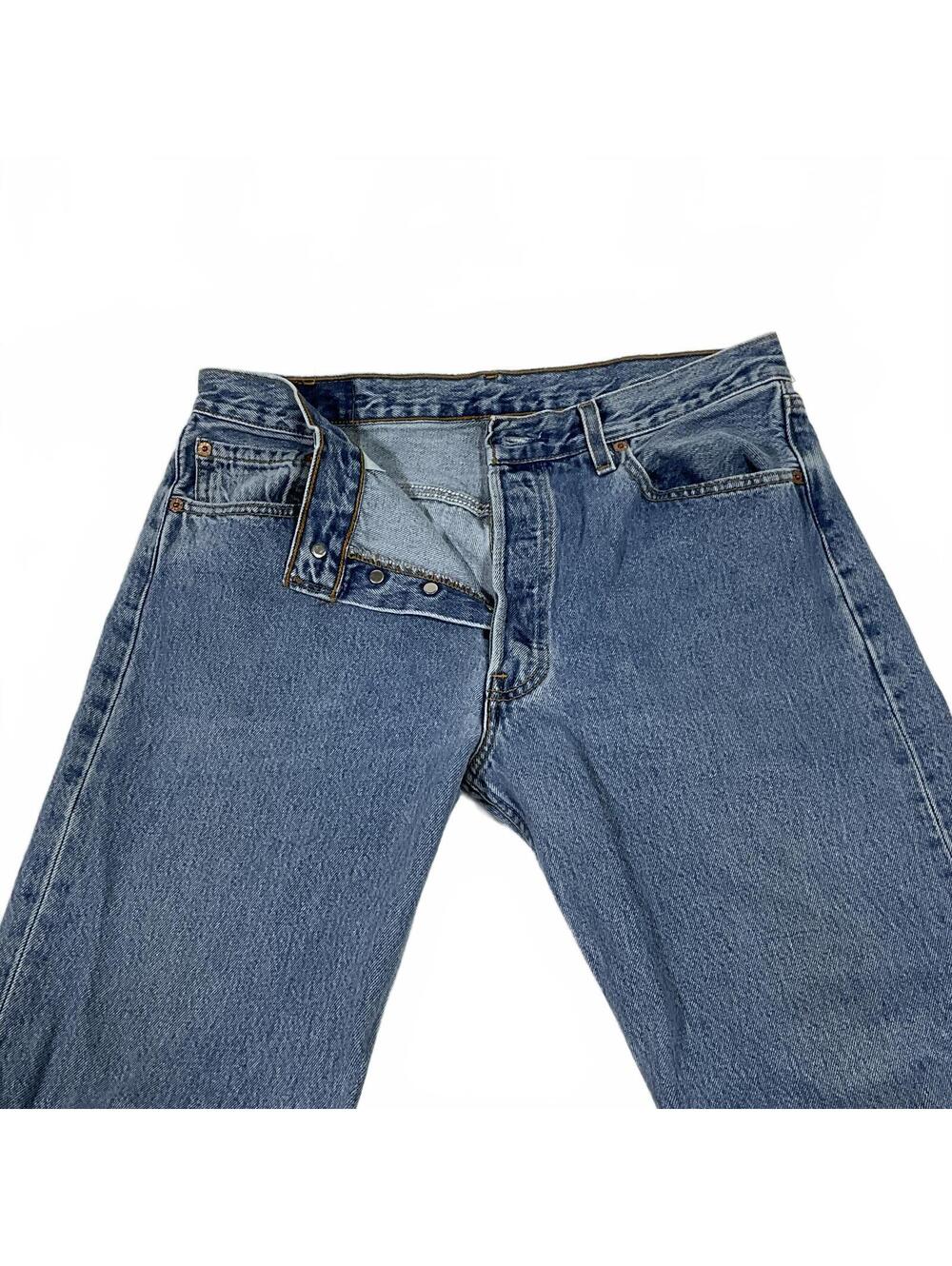 Vintage 1993 USA Levi's 501 Button Fly Classic Fit Jeans 34x32 men’s b20 - Picture 8 of 9